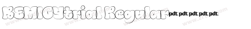 BEMICYtrial Regular字字体转换